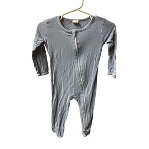 Larkspur Bamboo LS/LP, Light Blue, 12-18 mo